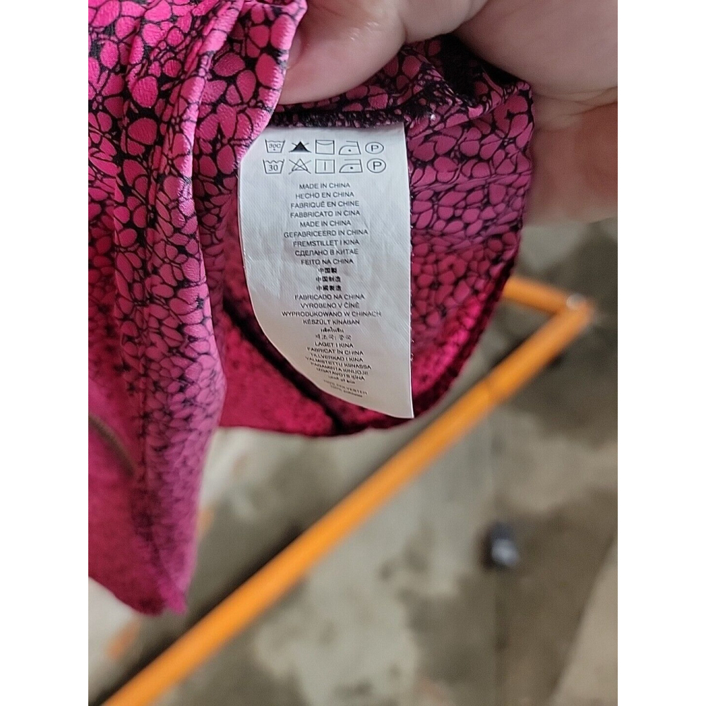 Michael Kors Michael Pink Shirt Zip-Up Front size L - Picture 5 of 6